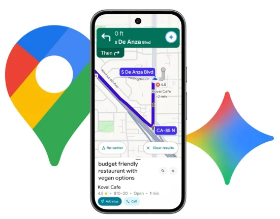 Google Maps passe à la navigation conversationnelle grâce à Gemini