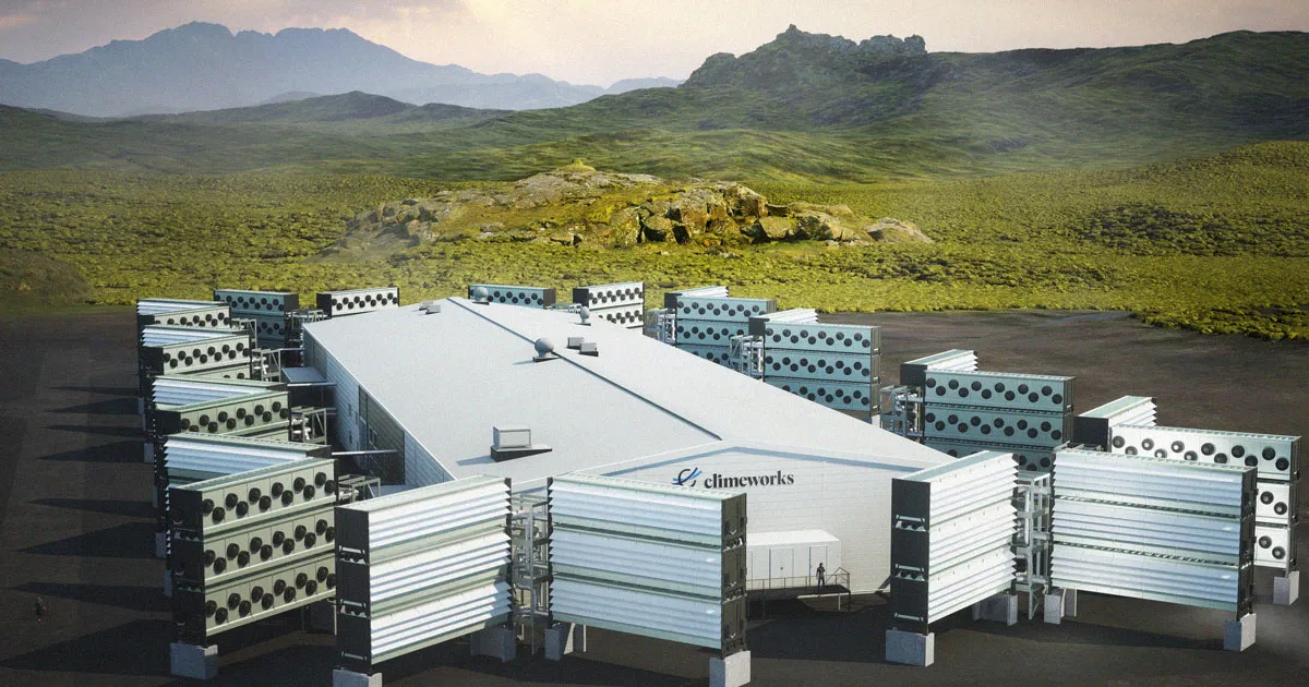 La plus grande usine de captage direct du CO₂ au monde entre en service.