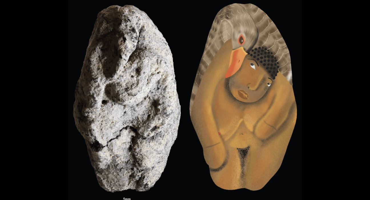 Une statuette âgée de 12 000 ans immortalise la plus ancienne étreinte entre un humain et un animal