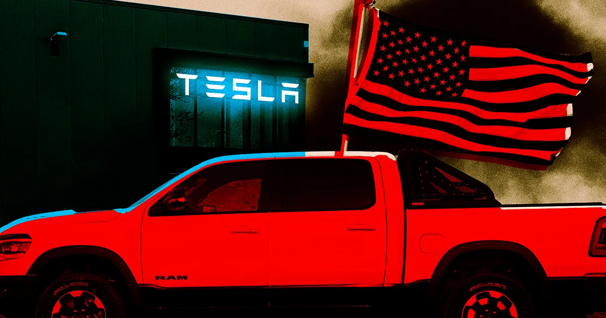 Convoi de Camions Gourmands en Carburant Paralyse une Concession Tesla