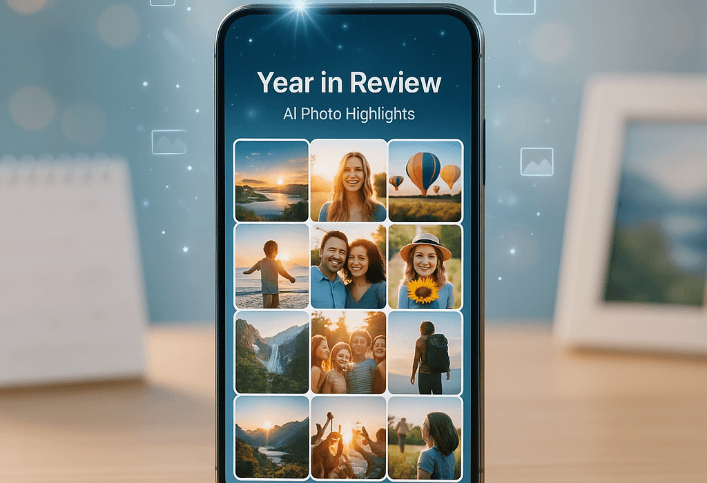 Google Photos déploie Gemini AI pour sublimer vos souvenirs de fin d'année.