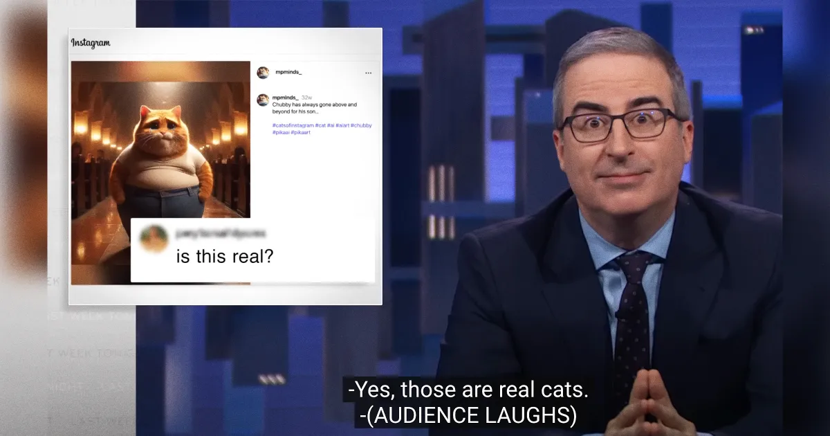 John Oliver Éberlué par l'Invasion des Contenus IA sur le Web