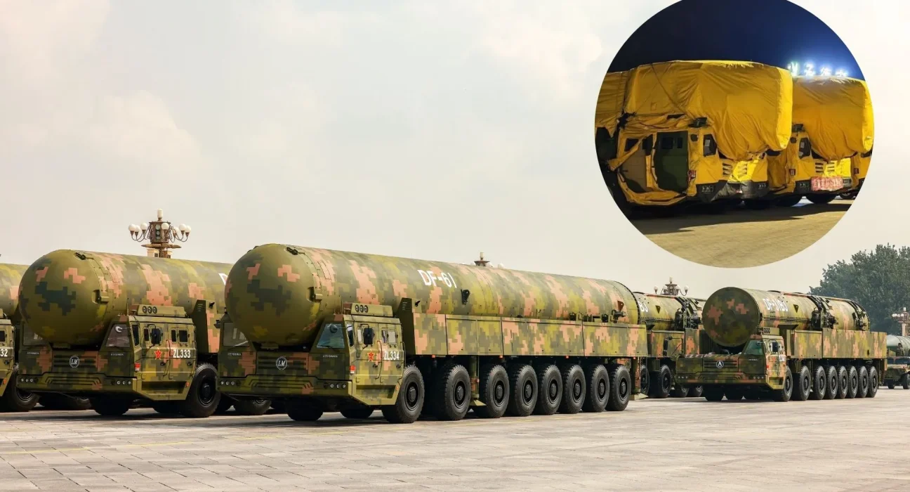 La Chine dissimule des lanceurs de missiles nucléaires sous le couvert de grues de construction.