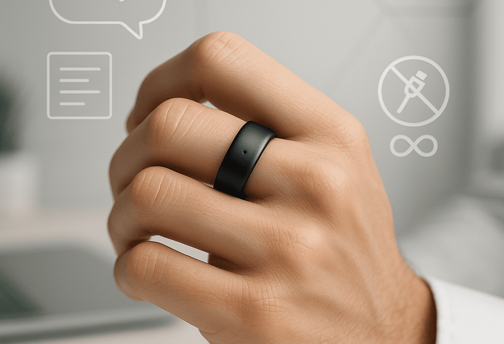 Le Smart Ring Pebble Index Débarque à 75 $ - Aucun Recharge Nécessaire!