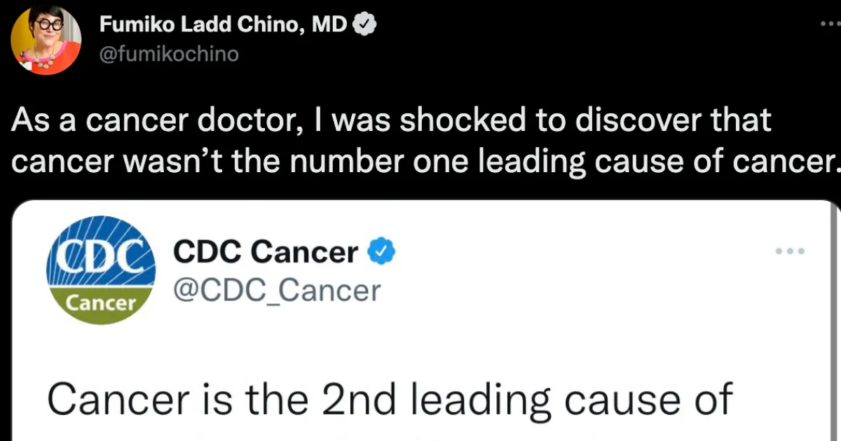 CDC Moqué pour un Tweet Étrange sur le Cancer et ses Causes