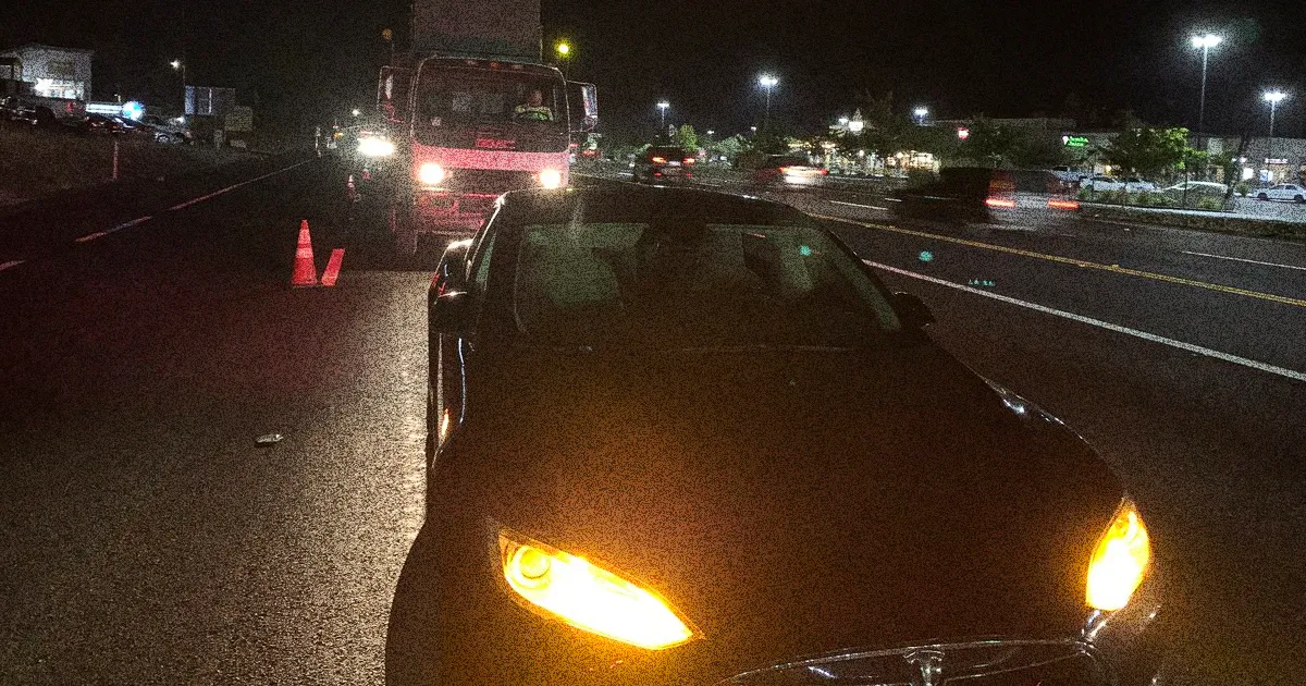 Conducteur affirme que Tesla s'est immobilisée au milieu d'une voie rapide à six voies.