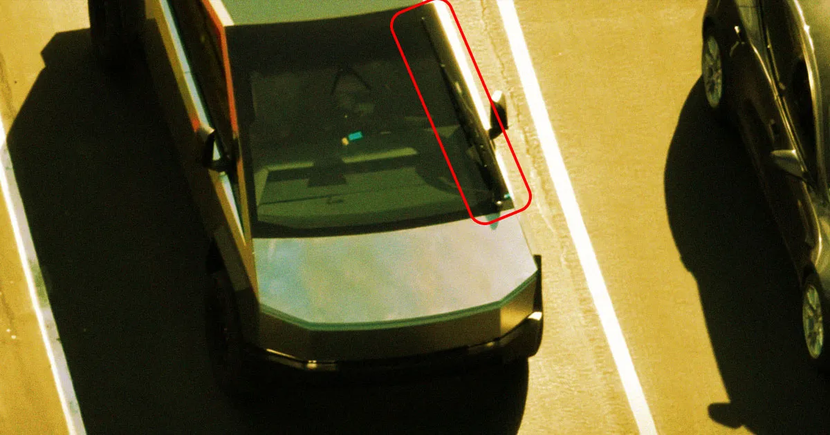 Le Cybertruck Aurait Une Unique et Imposante Essuie-Glace.