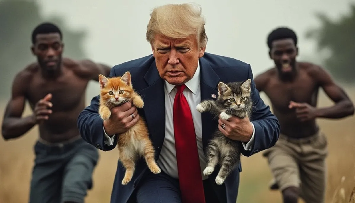 Républicains en Détresse : L'Usage de l'IA pour Créer des Photos Fictives de Donald Trump Sauveteur de Chats
