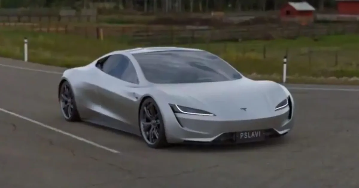 Simulation : Le Roadster Tesla Propulsé par des Thrusters SpaceX