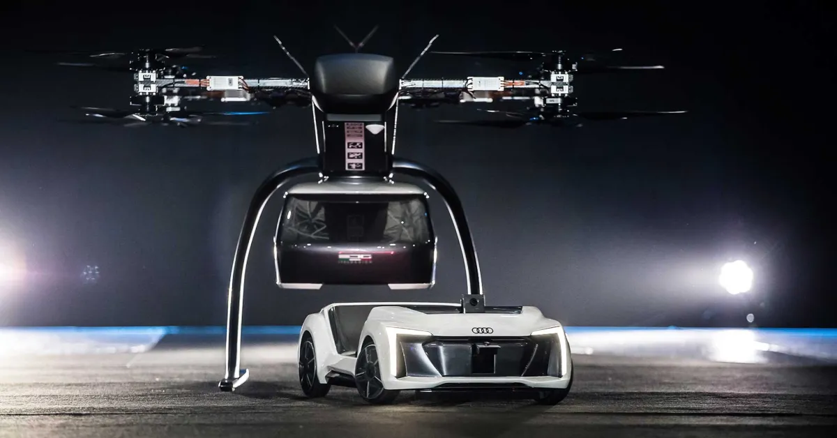 Ce Concept Futuriste d'Audi Se Métamorphose en Taxis Volants