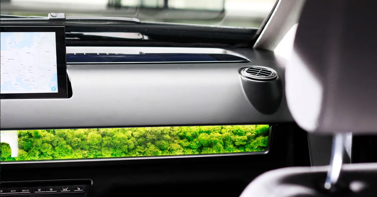 Cette voiture électrique intègre de la mousse dans le tableau de bord pour purifier l'air.