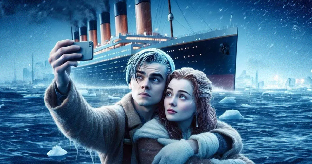 Énigme Visuelle : Jack et Rose en Selfie dans Titanic