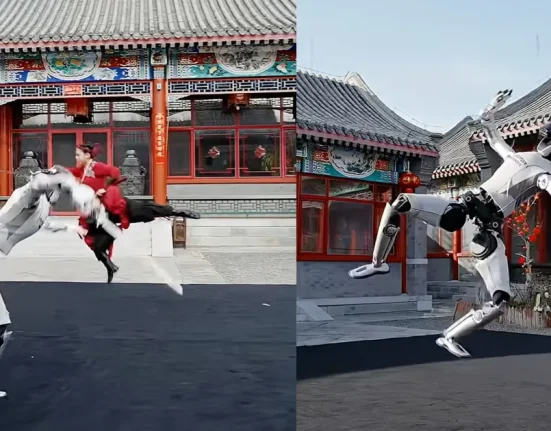 Ils ont donné une épée à un robot.