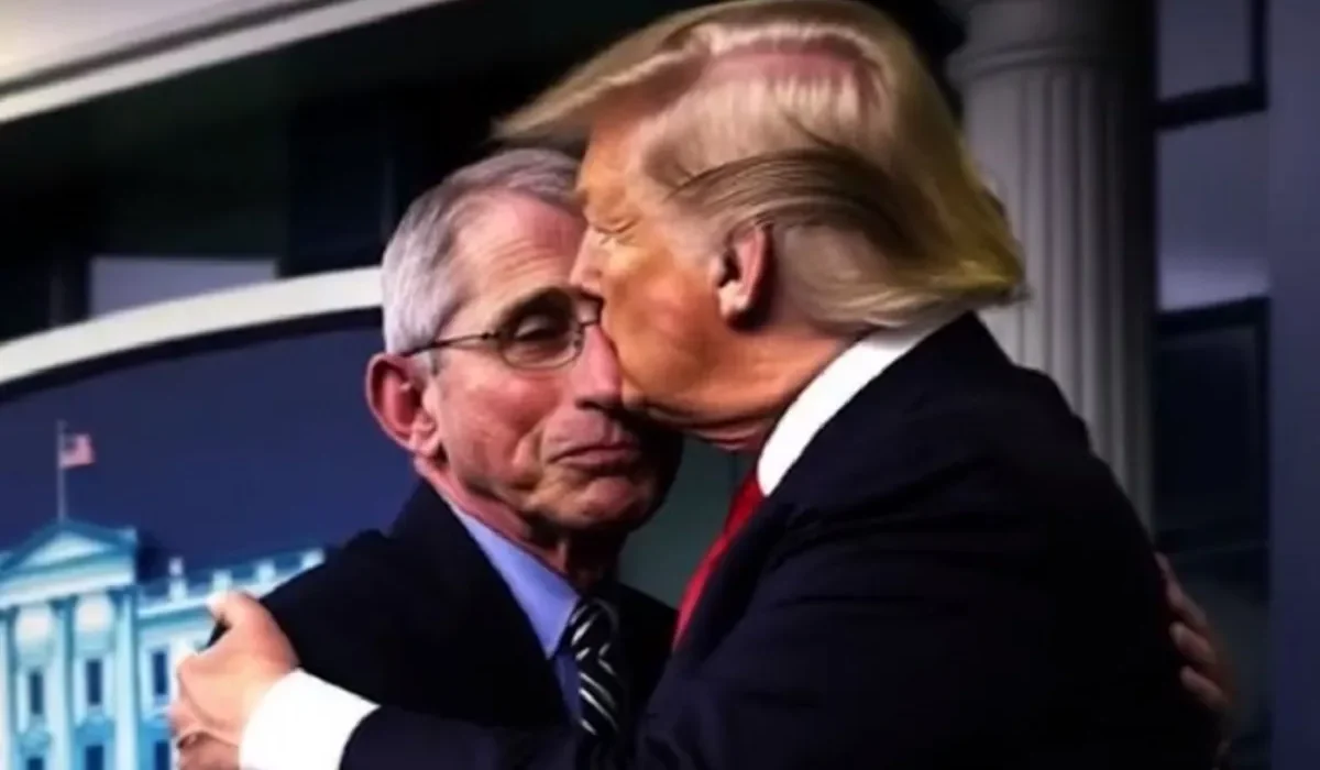 DeSantis Met en Scène des Images IA où Trump Embrasse Fauci.