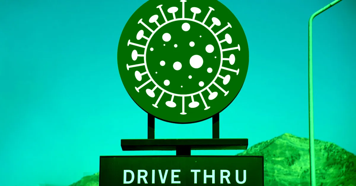 Des Centres Médicaux Établissent des Stations de Test au Coronavirus en Mode Drive-Thru.