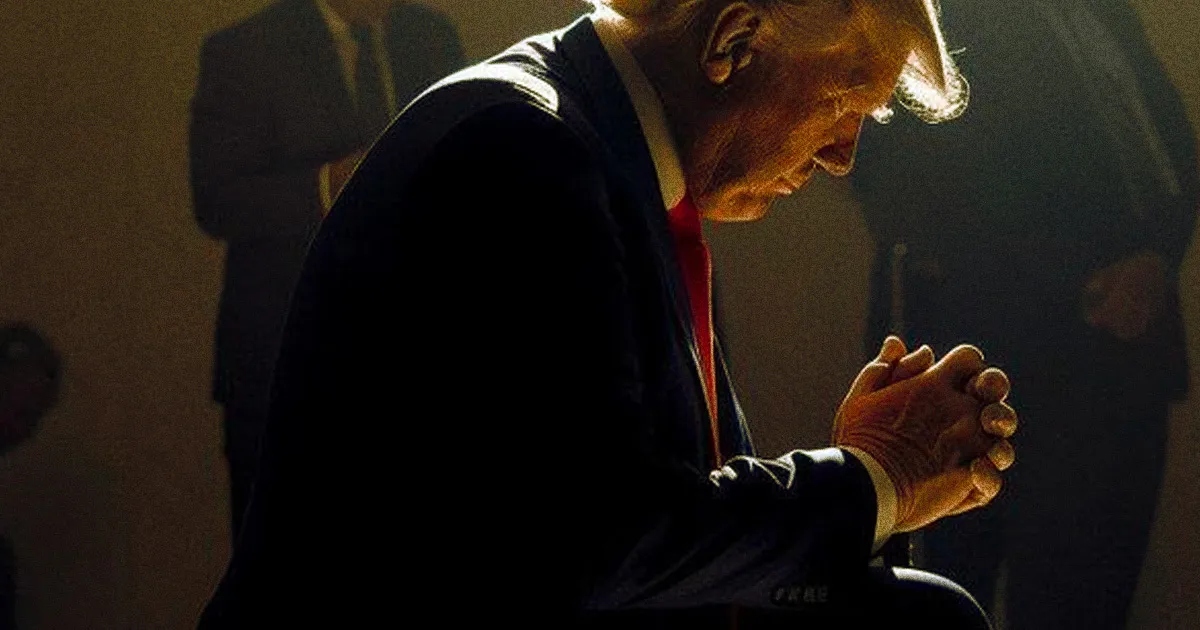 Donald Trump Publie une Image Générée par IA de Lui en Prière avec Quelques Imperfections