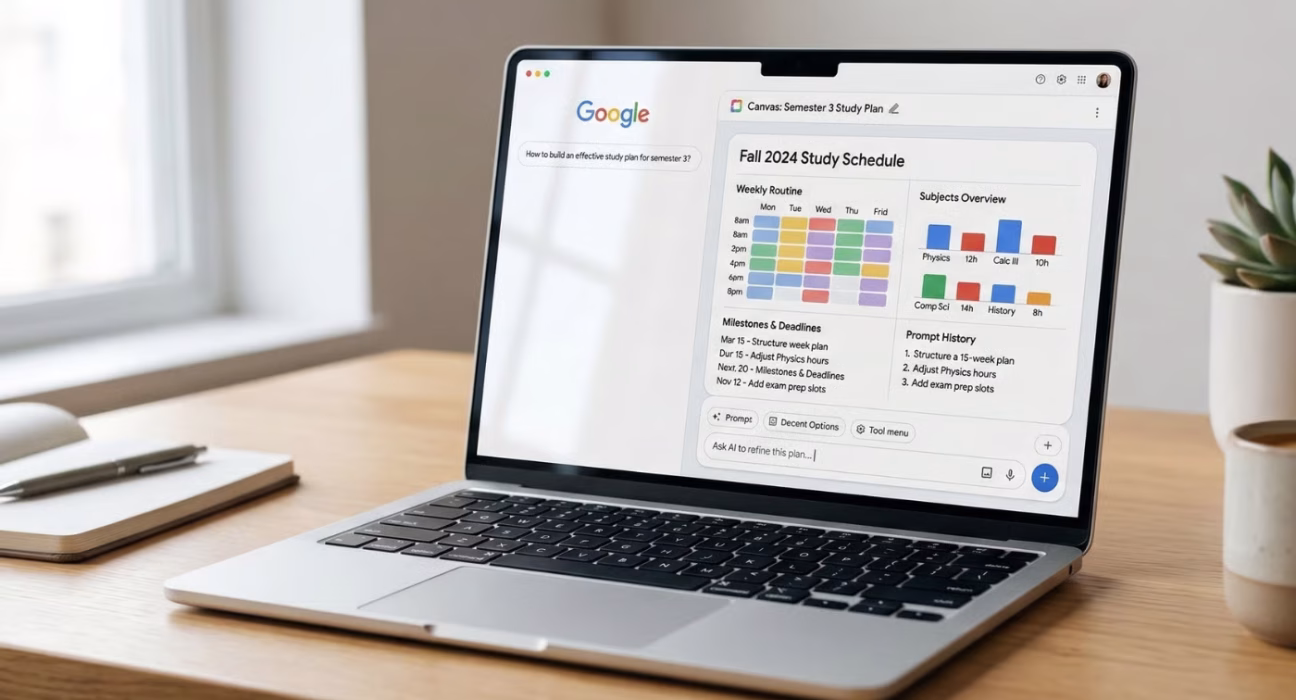 Google Lance Canvas en Mode IA pour Tous les Utilisateurs Américains