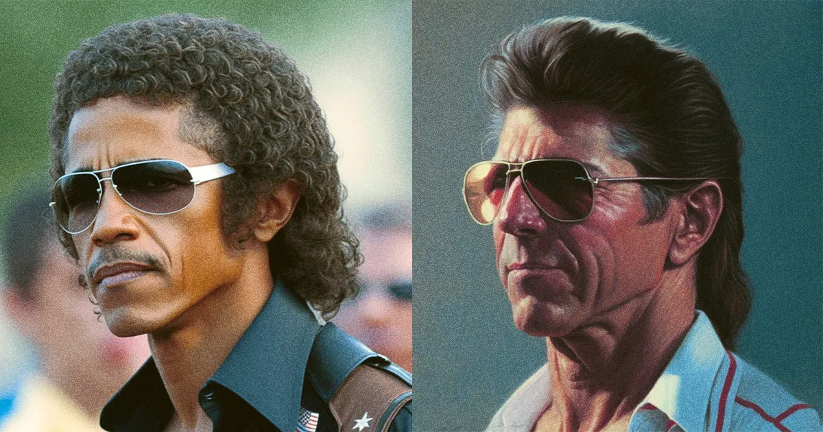 Les États-Unis en émoi : L'IA Réinvente Chaque Président avec une Mèche