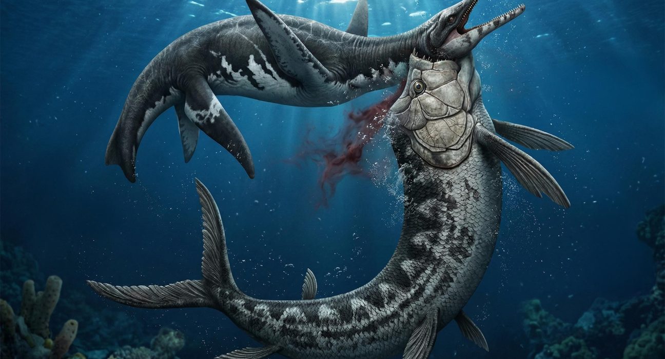 Un Fossile Remarquable Dévoile un Duel Mortel entre Titans Marins Il y a 80 Millions d'Années