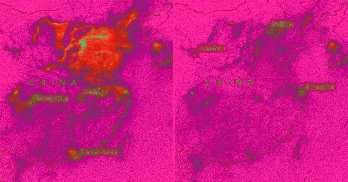 Vue Spatiale des Confinements Liés au Coronavirus en Chine