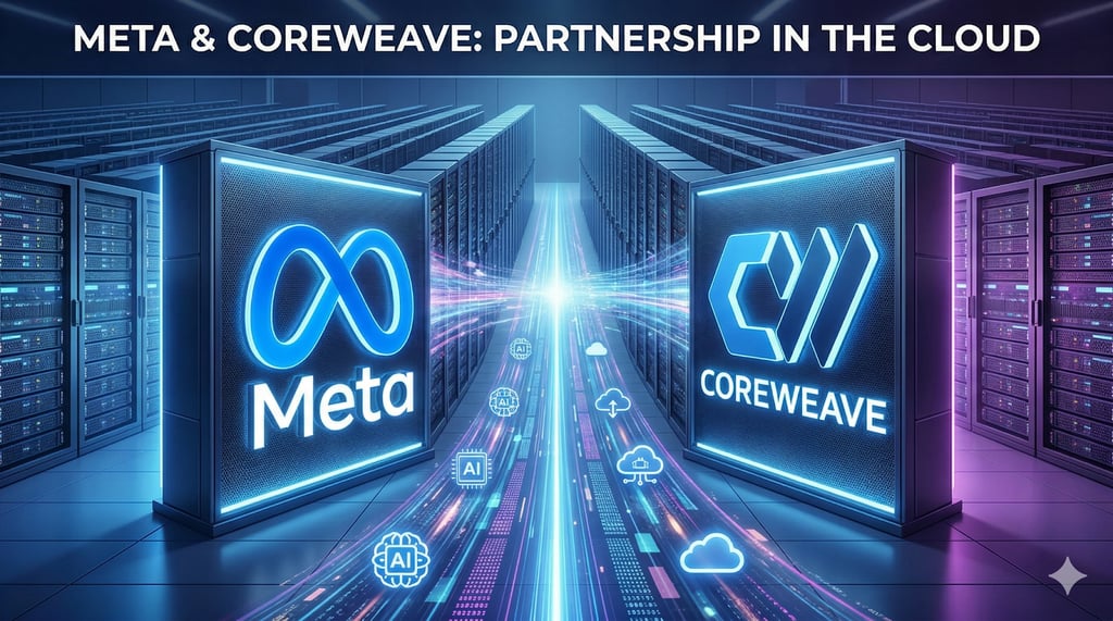 Meta Investit 21 Milliards de Dollars dans CoreWeave, Leader de l'IA Cloud