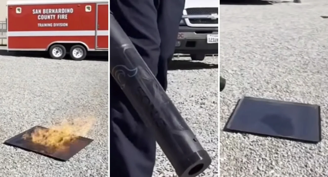 Un service incendie expérimente une méthode innovante pour lutter contre les flammes, remplaçant les sprinklers et les sprays de mousse.