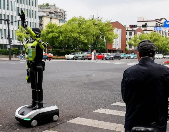 La première brigade de robots de circulation en Chine déploie des capacités variées.