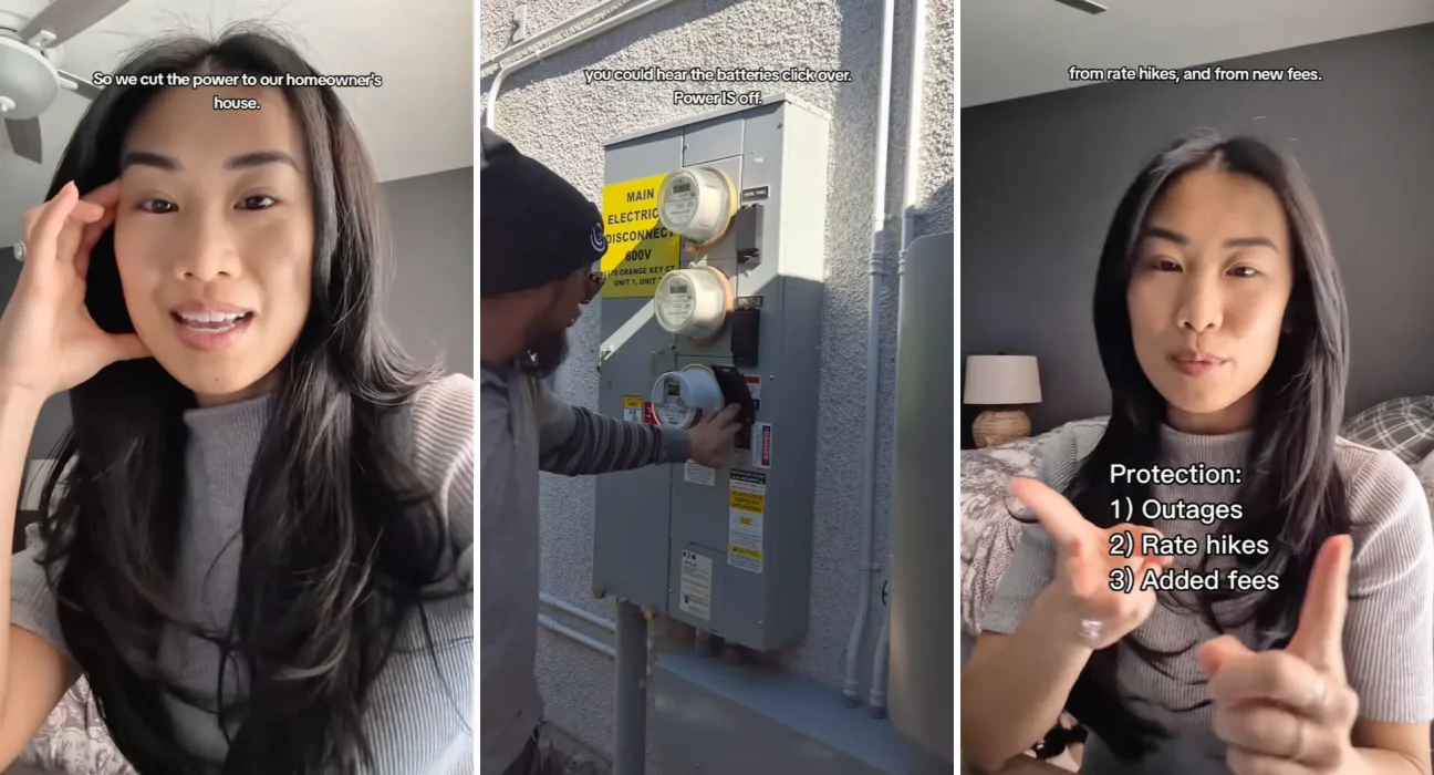Propriétaire coupe délibérément son électricité pour tester l'efficacité de ses batteries.