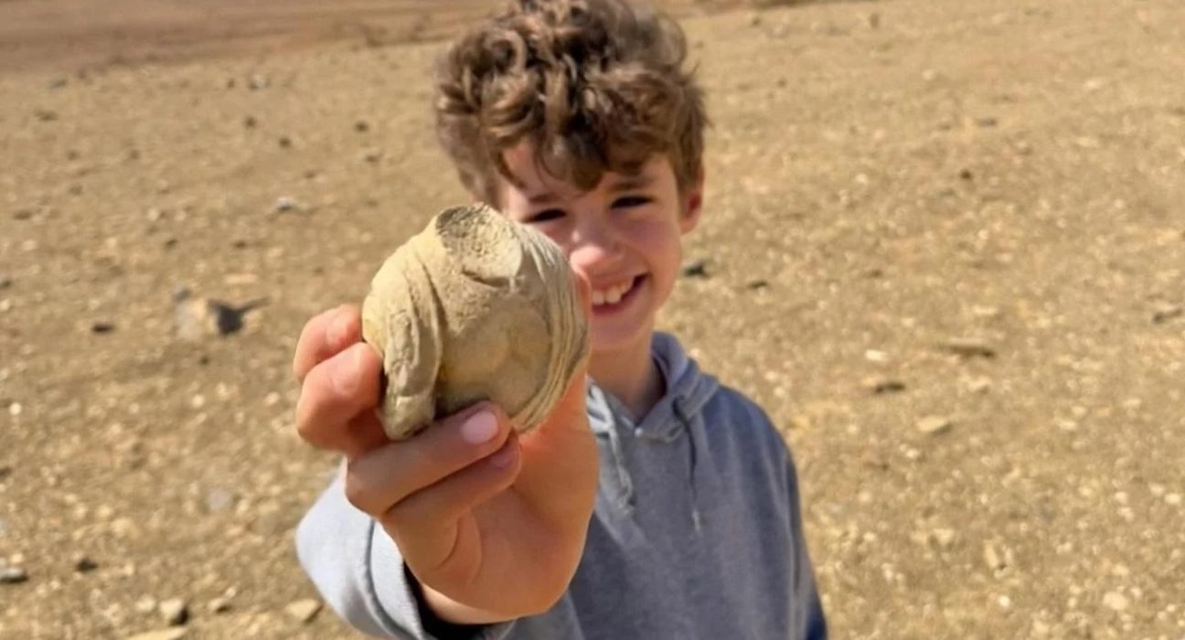 Un garçon de 8 ans fait une découverte extraordinaire de 1 700 ans en cherchant des pierres avec son père.