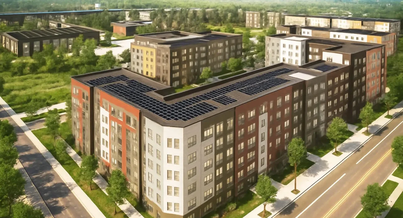 Une pompe à chaleur surdimensionnée pour chauffer et climatiser un quartier entier du Minnesota
