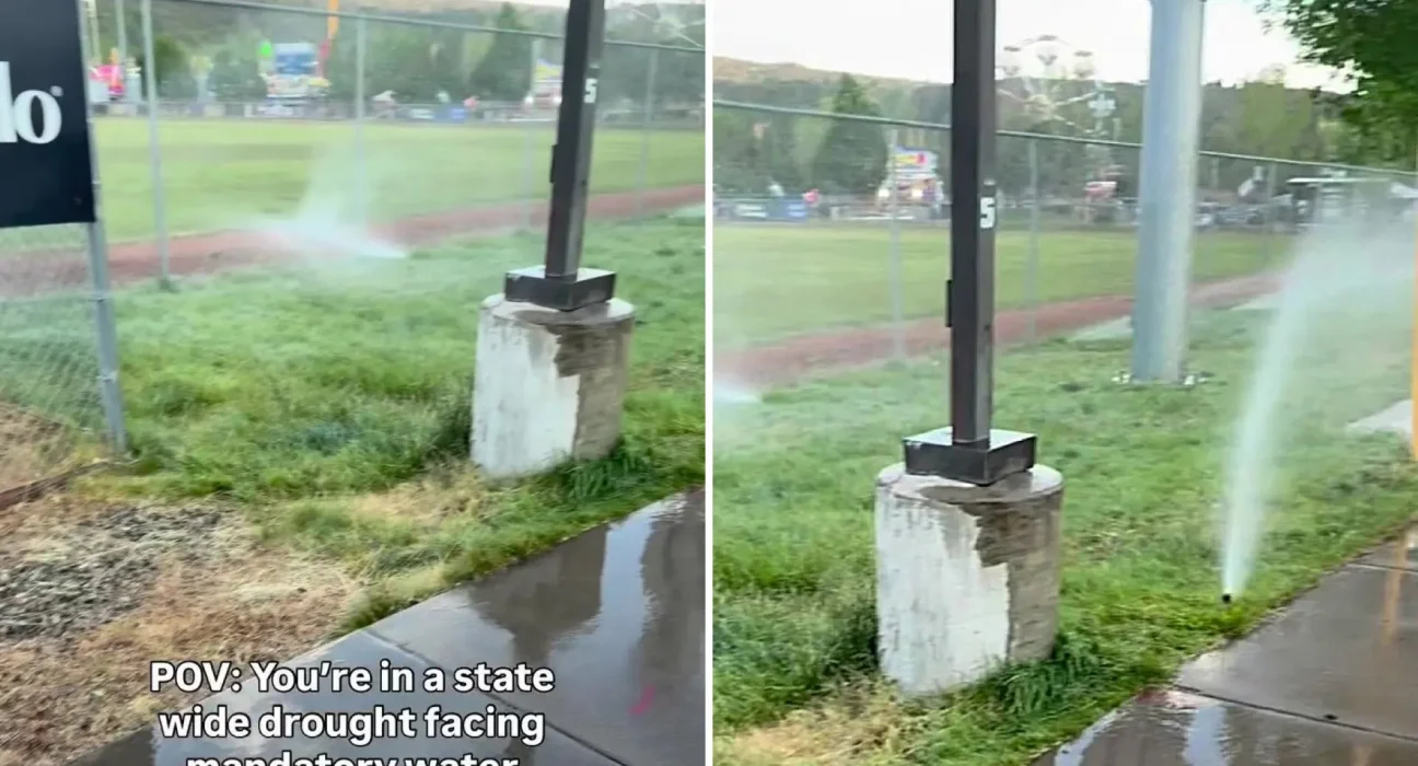 Vidéo : Arroseurs inondent voitures et trottoirs malgré la sécheresse statewide