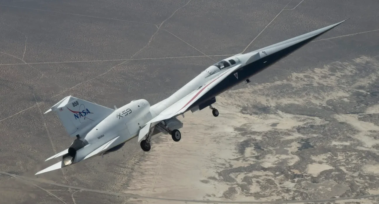 L'X-59 de la NASA franchit Mach 1,1 vers un avenir supersonique plus silencieux.