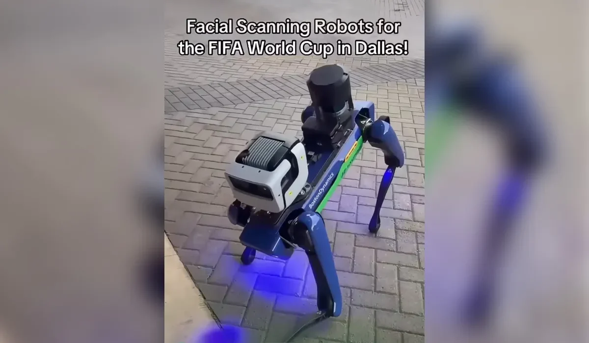 La Coupe du Monde sous la surveillance de Robodogs sécuritaires.