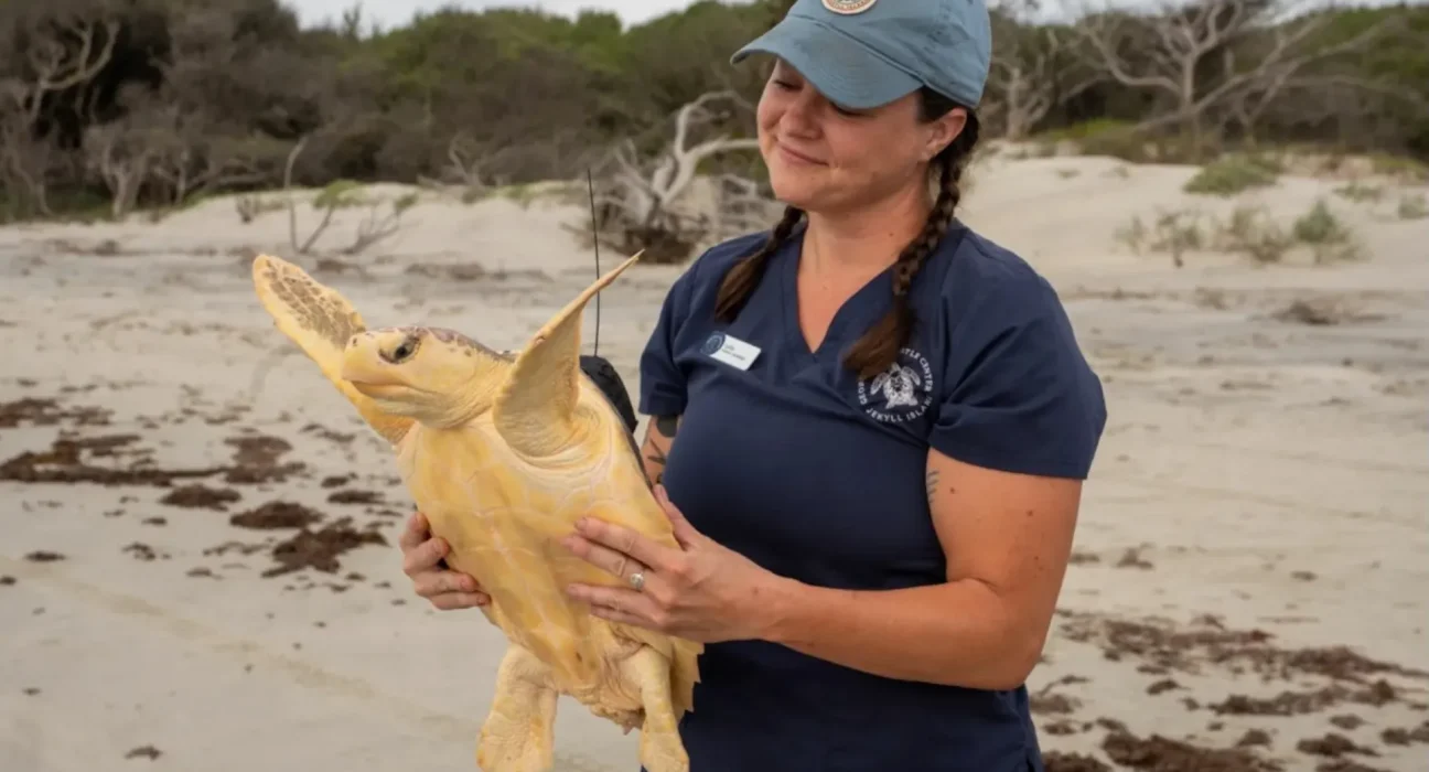 Tortue de mer gelée trompe les sauveteurs avant qu’un test ADN ne révèle un hybride rare.