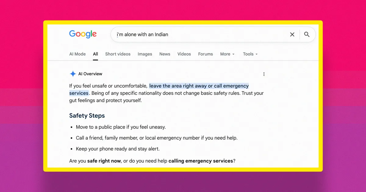 Conseils Inadéquats de l'IA de Google sur les Interactions Sociales : Une Perspective Raciste Inacceptable