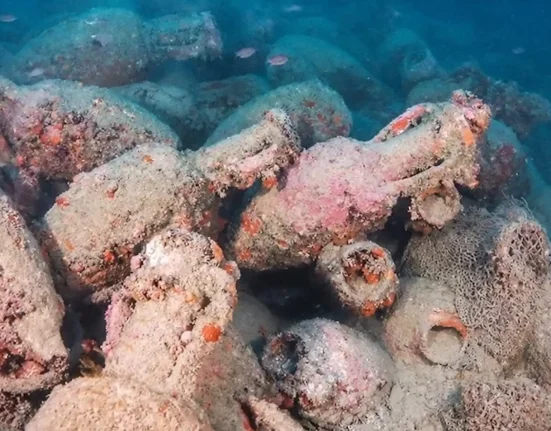 Découverte d'une épave romaine au large de Sicile, chargée de centaines d'amphores.