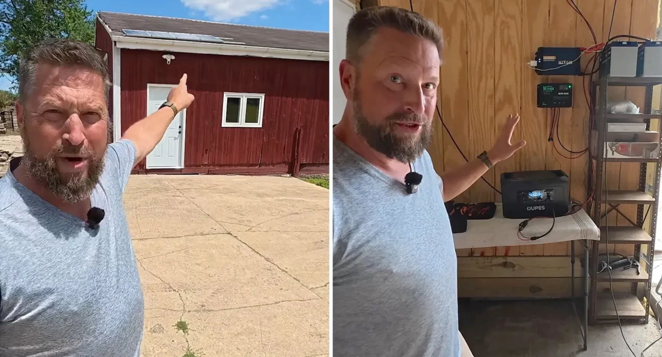 Il a construit un système solaire DIY pour sa grange et a reconnu que les commentaires sur les stations de puissance étaient justes.