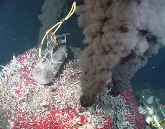 Présence de microplastiques chez les animaux des sources hydrothermales du bassin Nord-Fidji à l'océan Indien