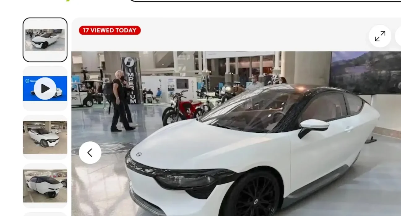 Le prototype de véhicule électrique à trois roues de Sondors réapparaît sur eBay à son prix initial de 10 000 $